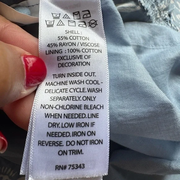 NWT Lucky Brand Lace Trim Ruffle Shoulder Flounce Floral
Mini Dress Size Large - Picture 12 of 13